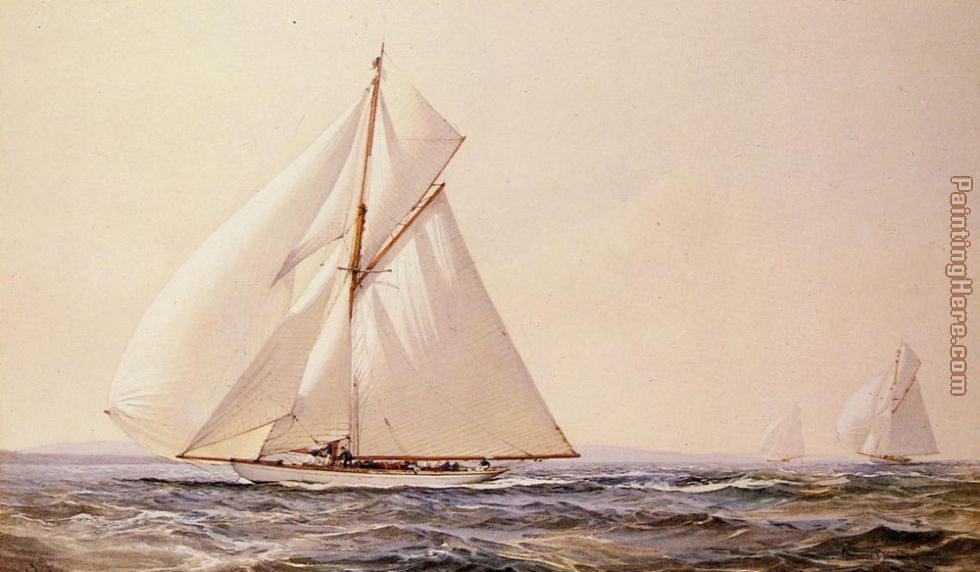 Montague Dawson A Yachting Competition